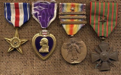 Ww1 Silver Star Purple Heart Group United States Of America