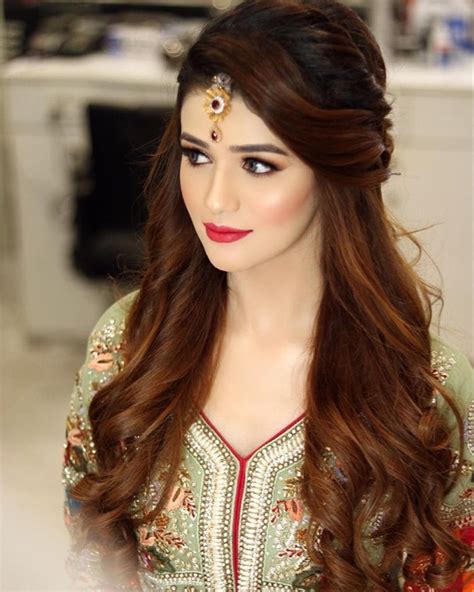 Long Hair Pakistani Wedding Hairstyles For Girls