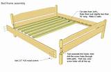King Bed Frame Woodworking Plans Pictures
