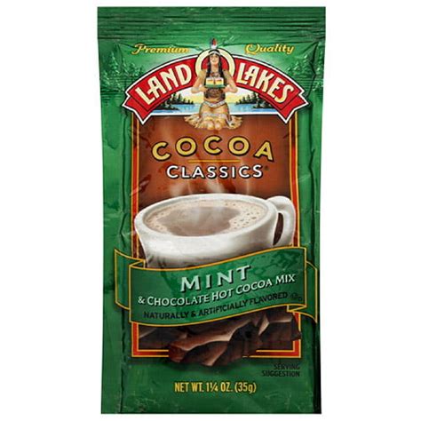 land o lakes cocoa classics mint and chocolate hot cocoa mix 1 25 oz pack of 12