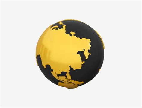 Black Gold Globe Black Gold Earth Png Transparent Clipart Image And
