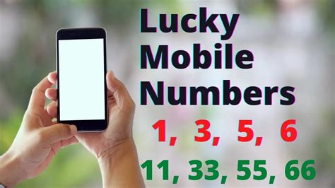 Lucky Mobile Number 1 3 5 6 Know Your Lucky Mobile Number Youtube