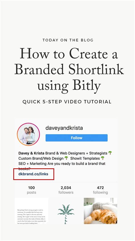 How To Create A Branded Shortlink Using Bitly Davey And Krista