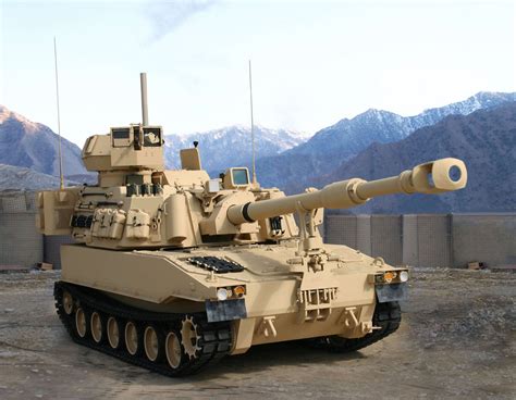 M109a6 Paladin American Self Propelled Howitzer Mountain Hd Wallpaper