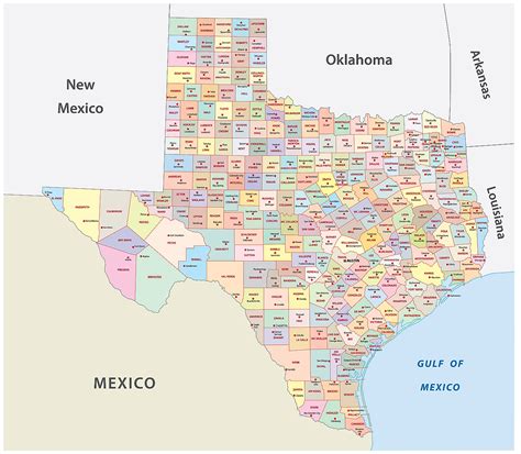 Texas County Map City County Map Regional City Kulturaupice