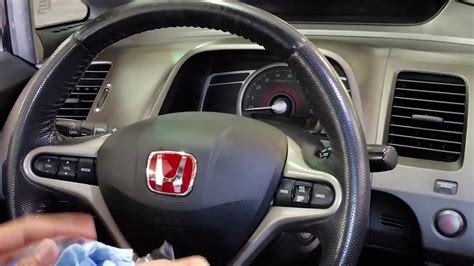 Jdm Civic Type R Fd2 Steering Wheel Js Racing Honda Emblem Install