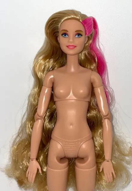 Barbie Color Reveal Party Series Made To Move Hybrid Nude Doll Long Blonde Hair Picclick