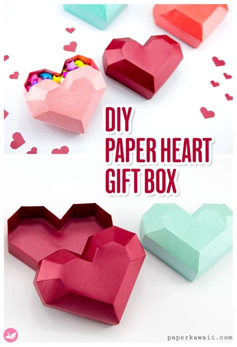 Paper Heart Box Tutorial Paper Diy