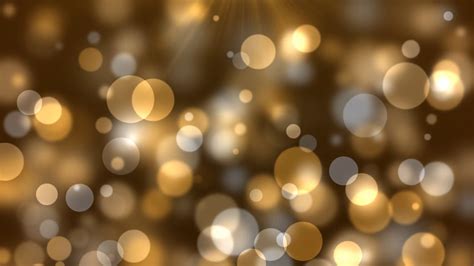 Golden Yellow Party Lights Celebrations Abstract