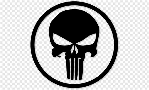 Punisher Decal Logo Bumper Sticker Bearded Free Png Pngfuel