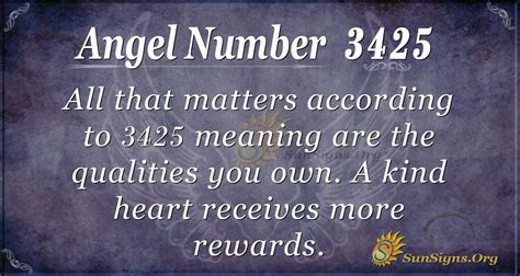 Angel Number 3425 Meaning Act Wisely Sunsignsorg
