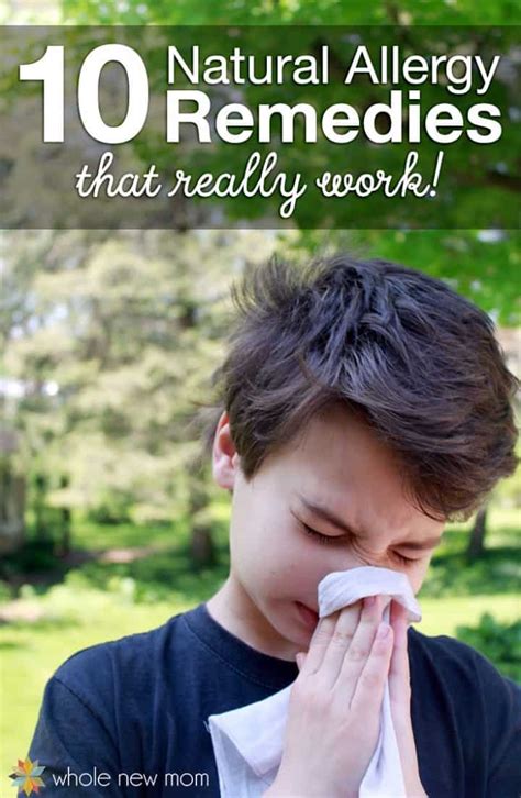 Natural Allergy Remedies That Really Work Whole New Mom