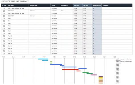 Langkah Cara Membuat Timeline Di Excel