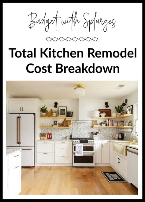 20 Kitchen Remodel Cost Breakdown Homyhomee