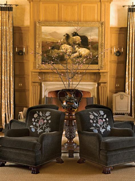 Black Velvet Club Chairs Center A Vase In The Living Room Hgtv