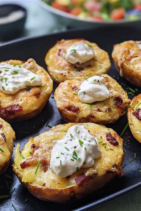 And they have an even bigger surprise. Cheese & Bacon Loaded Potato Skins (GF) - My Gluten Free ...