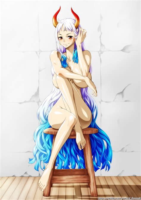 Nel Zel Formula Yamato One Piece One Piece Highres 1girl Barefoot Breasts Chair
