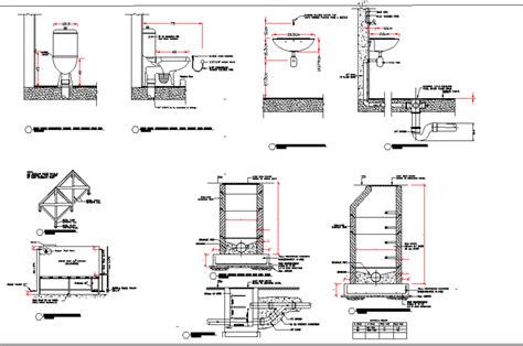 Section Plumbing Design Detail Plan Detail Dwg File Cadbull