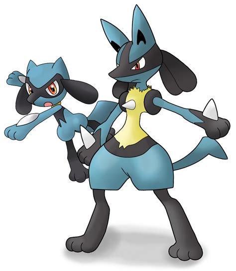 Lucario And Riolu By Captain Dunsparce On Deviantart