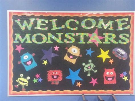 Welcome Monstars Classroom Bulletin Board Monster Theme Classroom