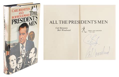 Watergate Bob Woodward And Carl Bernstein Signed Book RR Auction