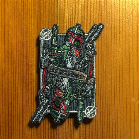 Memorabilia Militaria Boba Fett Patch Morale Embroidery Hunter Starwars