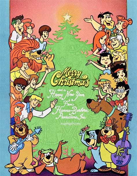 A Hanna Barbara Christmas Vintage Cartoon Classic Cartoon Characters