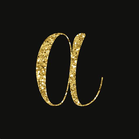 Gold Glitter Alphabet Clipart By Pededesigns
