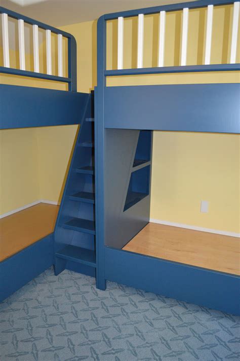 Here Is A Close Up Of Where The 2 Sets Of Custom Designed Bunk Beds