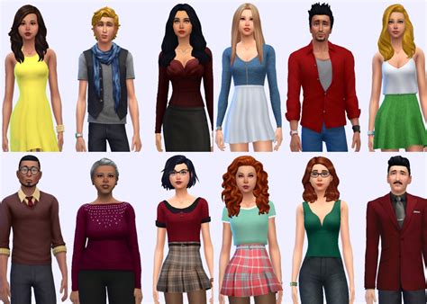Cute Sims 4 Base Game Outfits