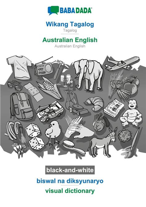 Babadada Black And White Wikang Tagalog Australian English Biswal