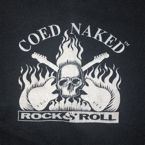 Vintage Coed Naked Rock And Roll Tee Dated Depop