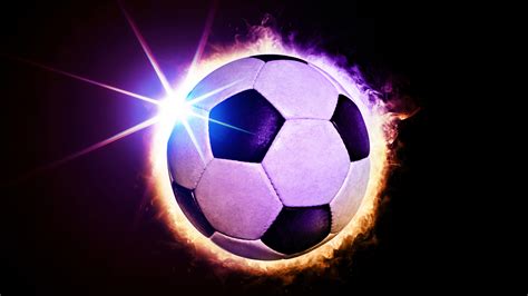 Desktop Hintergrundbilder Lichtstrahl Sport Fußball Ball 1920x1080