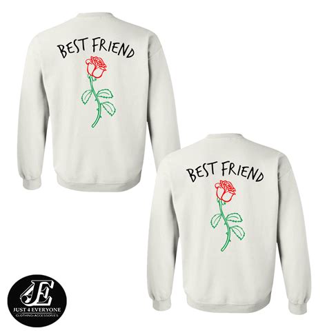 Bff Sweater Friends Sweatshirts Best Friends Pullovers Etsy