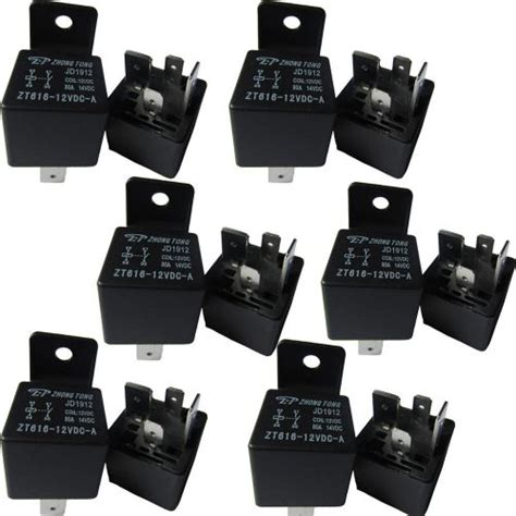 Find 10 X Car Motor Auto Automotive Dc 12v 80a 80 Amp Spst Relay 4 Pin