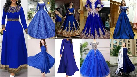 Very Decent And Beautiful Dresses Of Royal Blue Color And Different Color
