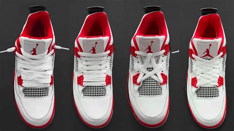 4 Ways How To Lace Nike Air Jordan 4 Jordan 4s Lacing Youtube
