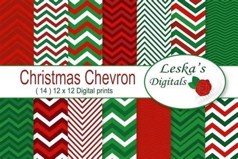 Christmas Chevron Patterns 14971 Backgrounds Design Bundles