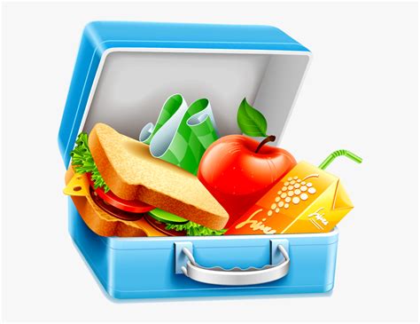 Healthy Choices Clipart Kid Transparent Background Lunch Box Clipart