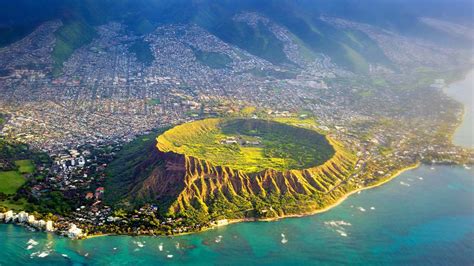 Diamond Head Oahu Havaí Eua Vista De Cima 640x960 Iphone 44s