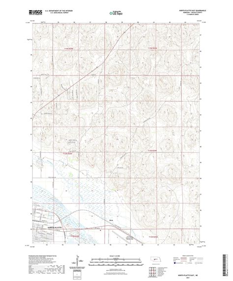 North Platte East Nebraska US Topo Map – MyTopo Map Store