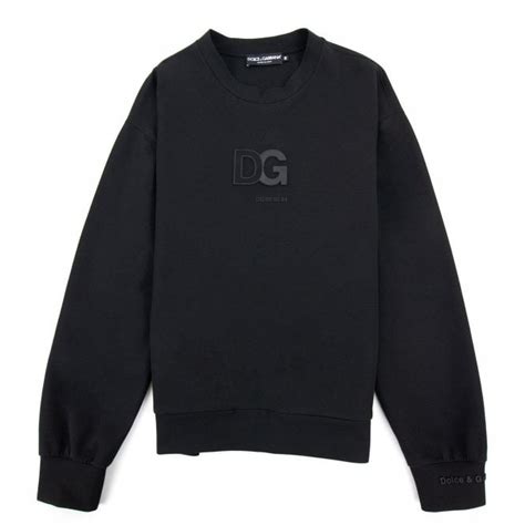Dolce Gabbana Dg D Patch Logo Sweatshirt Black Onu