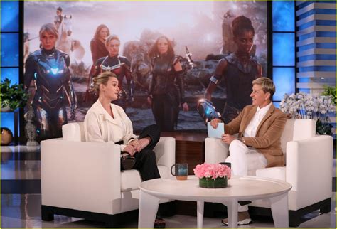 Brie Larson And Twitch Face Off In A Game Of Marvel Heads Up On Ellen