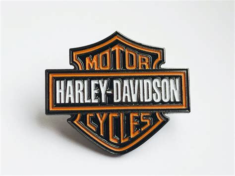 Harley Davidson Enamel Lapel Metal Pin Badge Motorcycles Etsy
