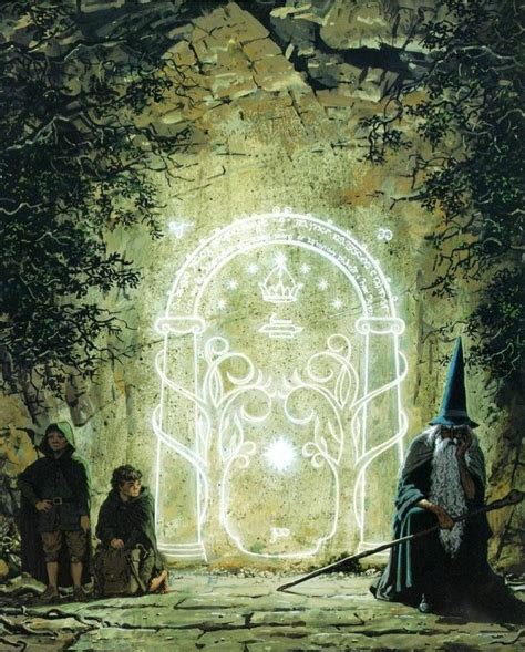 The Doors Of Moria Lord Of The Rings Lotr Art Middle Earth Art