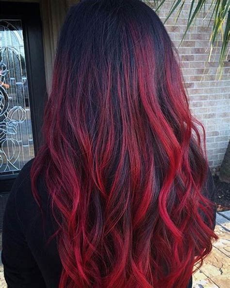 24 Atemberaubende Fiery Red Balayage Frisurprobe Eine Solche Frisur