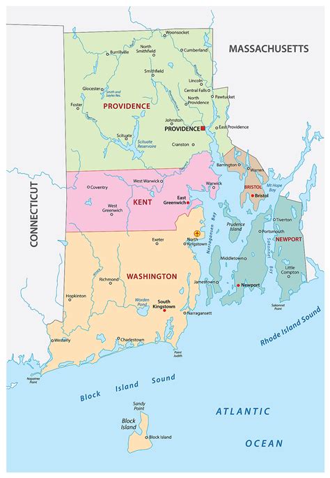 Map Of Counties In Rhode Island World Map
