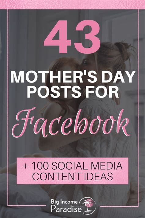 Mothers Day Facebook Post Ideas Design Corral