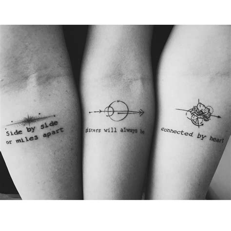 Friendship Tattoos For 3 Friends