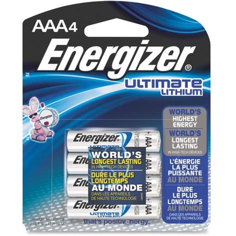 Energizer Ultimate Lithium AAA Batteries - AAA - Lithium (Li) - 1. 5 V